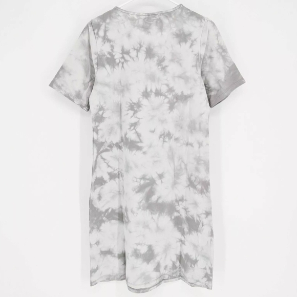 Gray Tie-Dye‎ T-Shirt Dress - Picture 2 of 5